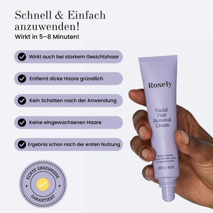 Rosely Sanft & Glatt Duo (Gesichtshaarcreme + GRATIS Serum)