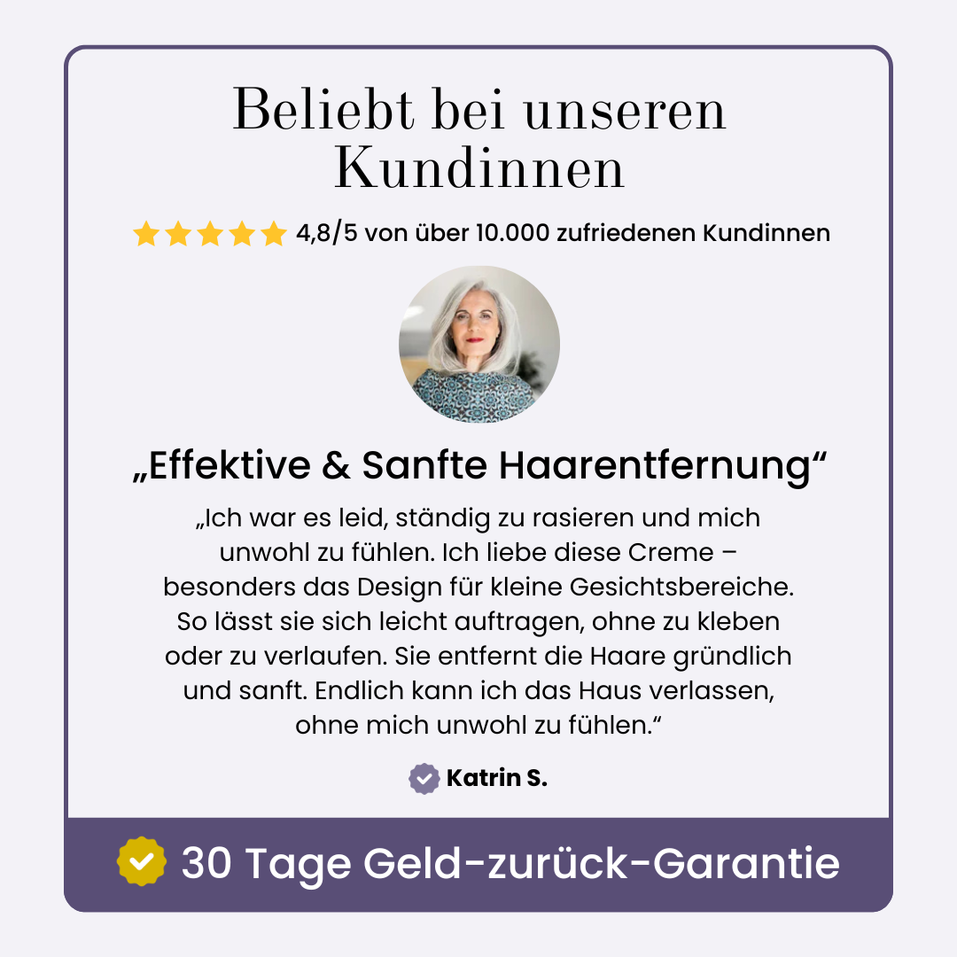 Rosely Sanft & Glatt Duo (Gesichtshaarcreme + GRATIS Serum)