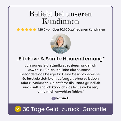 Rosely Sanft & Glatt Duo (Gesichtshaarcreme + GRATIS Serum)